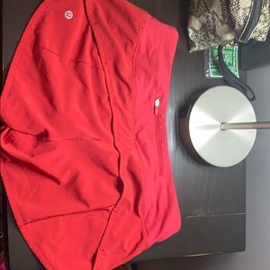 Lululemon Speed Up shorts! 2.5 length, red.